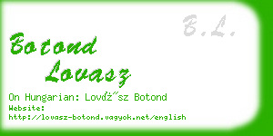 botond lovasz business card